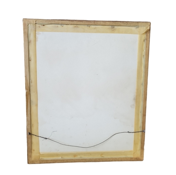 JANET EDRIS Geisha Girls' Handcolored Etched Synthetic Tile Framed - Picture 4 of 4